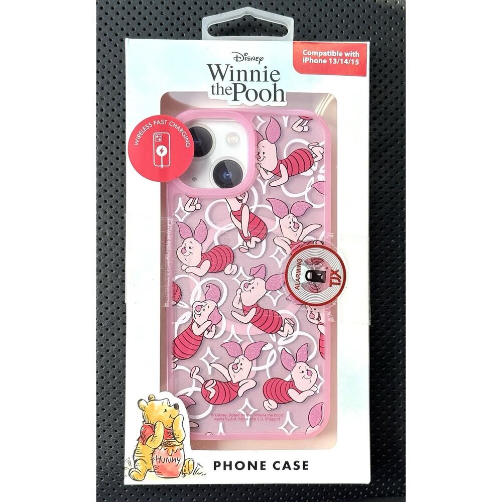 Disney Piglet Winnie the Pooh iPhone 13/14/15 Case Skinny Dip Pink Shimmer NIP